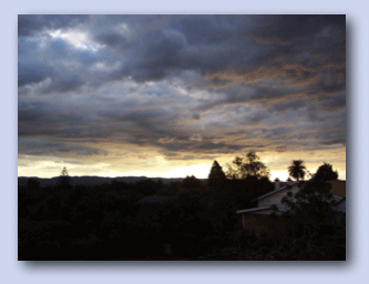 Sunset, Waitakere ranges, Auckland