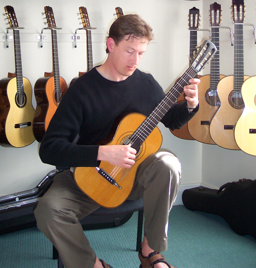 Bruce Paine playing an 1827 Louis Panormo guitar