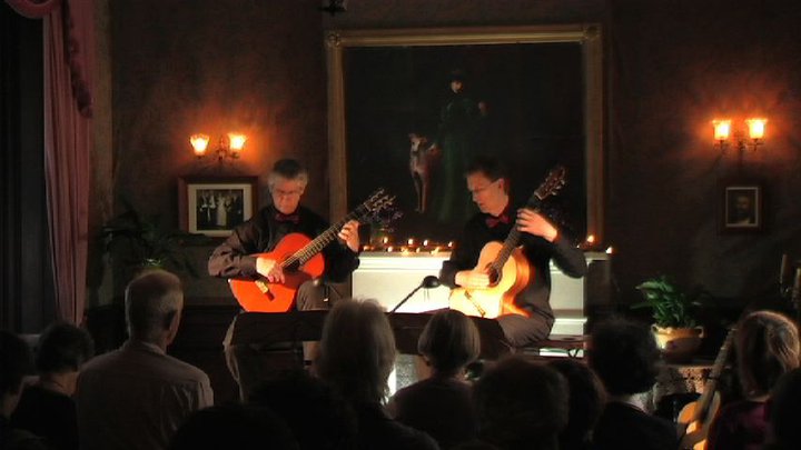 Bruce Paine and Rex Button playing duets at Alberton