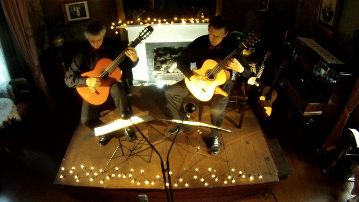 Bruce Paine and Rex Button playing duets at Alberton