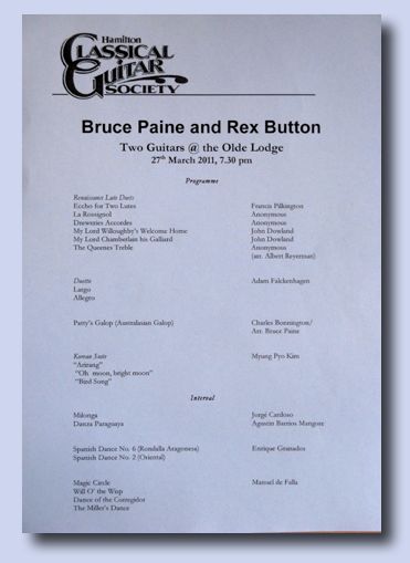 Hamilton Concert 2011 Programme